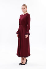 MissWhence 38823 Knitted Dress Burgundy