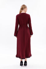 MissWhence 38823 Knitted Dress Burgundy