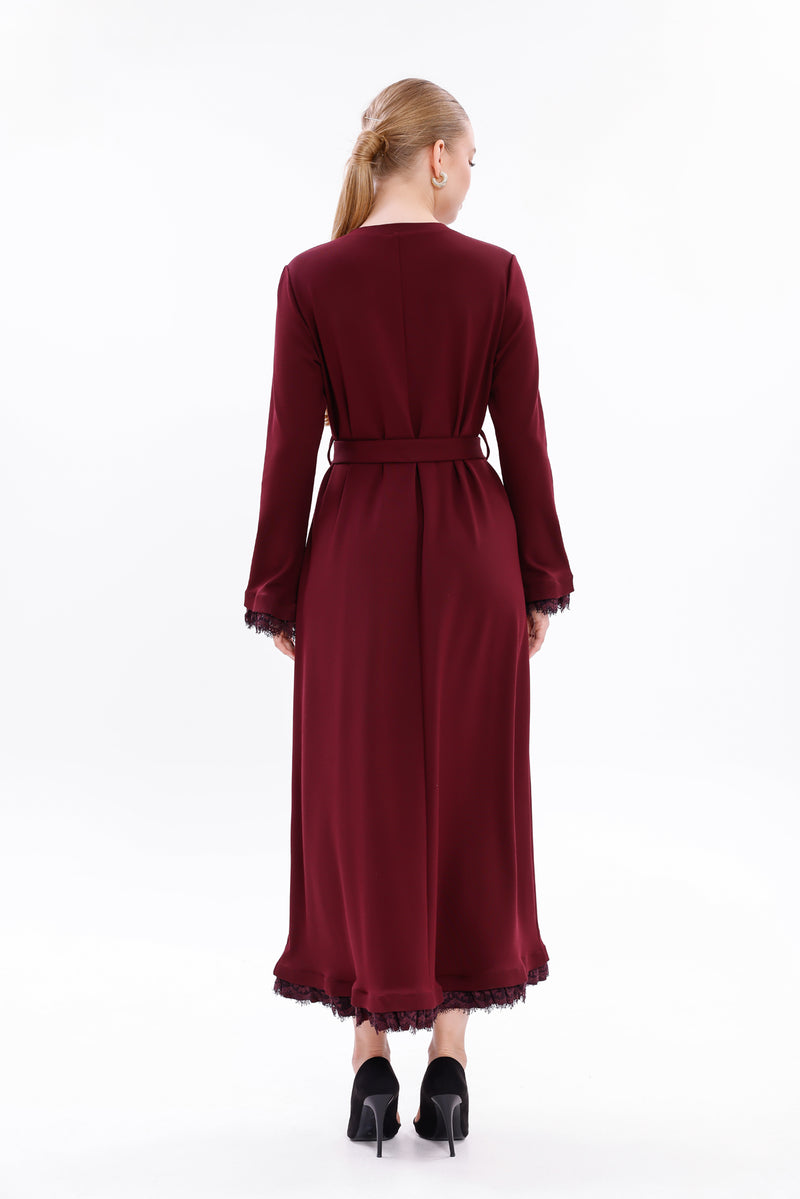 MissWhence 38823 Knitted Dress Burgundy