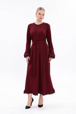 MissWhence 38823 Knitted Dress Burgundy