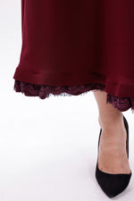 MissWhence 38823 Knitted Dress Burgundy