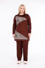 ADN Leopard Cotton Set Brown