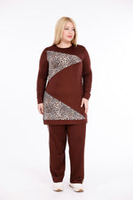 ADN Leopard Cotton Set Brown
