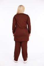 ADN Leopard Cotton Set Brown