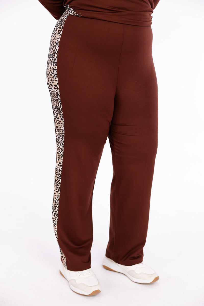 ADN Leopard Cotton Set Brown