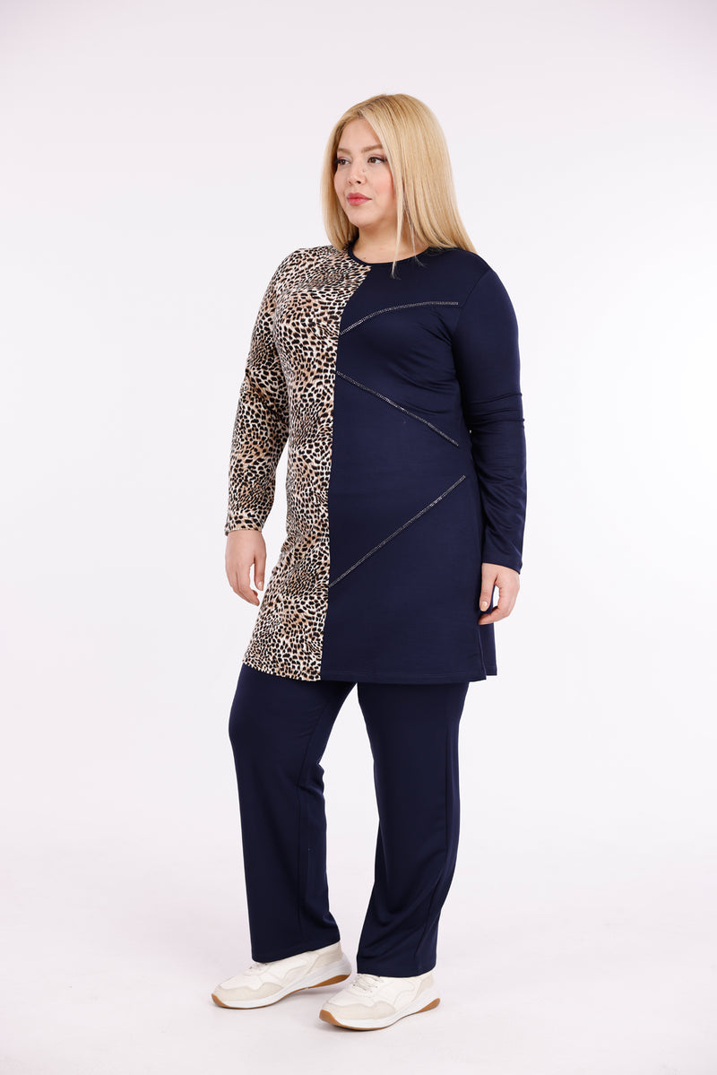 ADN Tiger Cotton Set Navy Blue