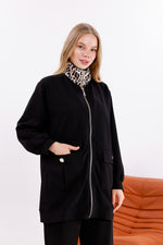 FTZ Leopard Neck Set Black