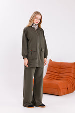 FTZ Leopard Neck Set Green