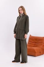 FTZ Leopard Neck Set Green