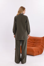 FTZ Leopard Neck Set Green
