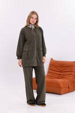 FTZ Leopard Neck Set Green