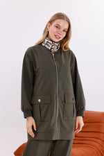 FTZ Leopard Neck Set Green