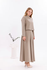 FTZ Kathy Skirt Set Mink