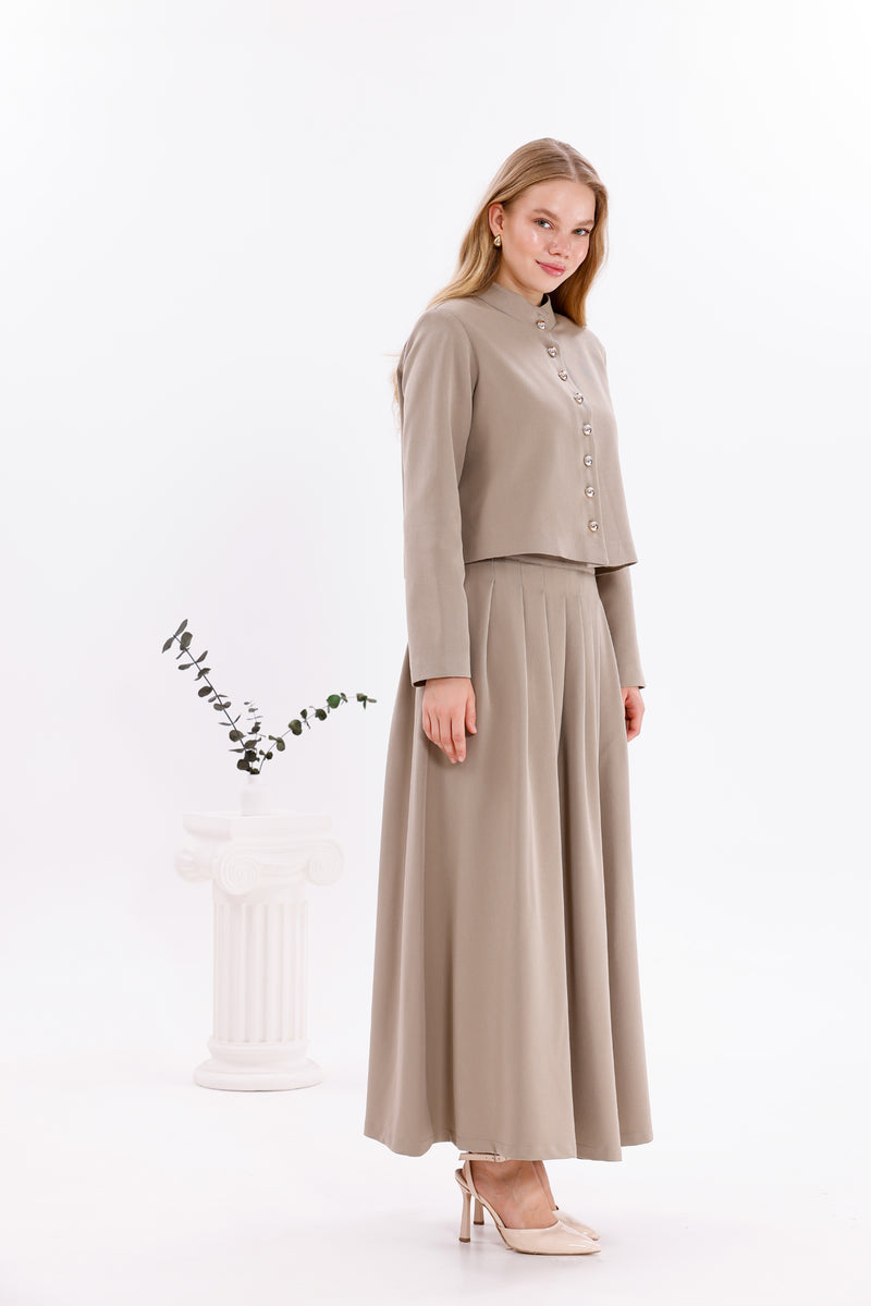 FTZ Kathy Skirt Set Mink