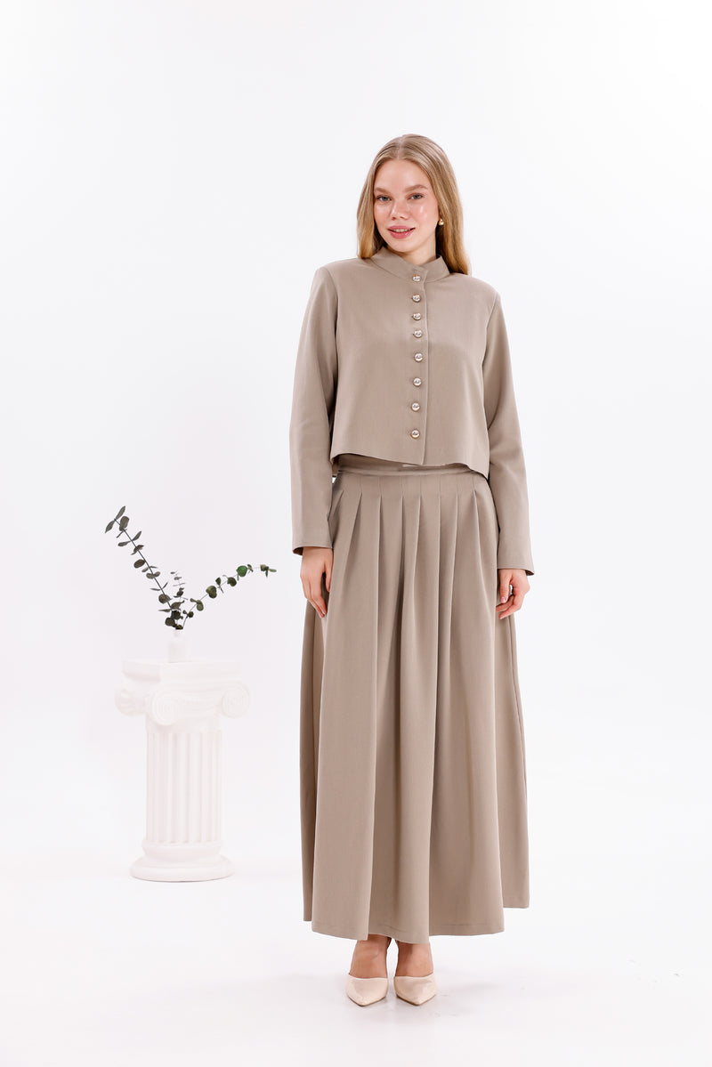 FTZ Kathy Skirt Set Mink