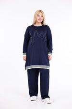 ADN Stena Cotton Set Navy Blue