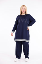 ADN Stena Cotton Set Navy Blue