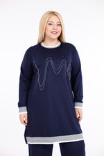 ADN Stena Cotton Set Navy Blue