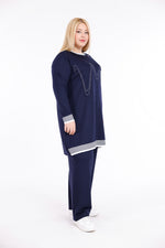 ADN Stena Cotton Set Navy Blue