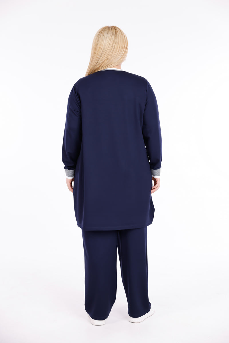 ADN Stena Cotton Set Navy Blue