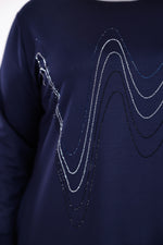 ADN Stena Cotton Set Navy Blue