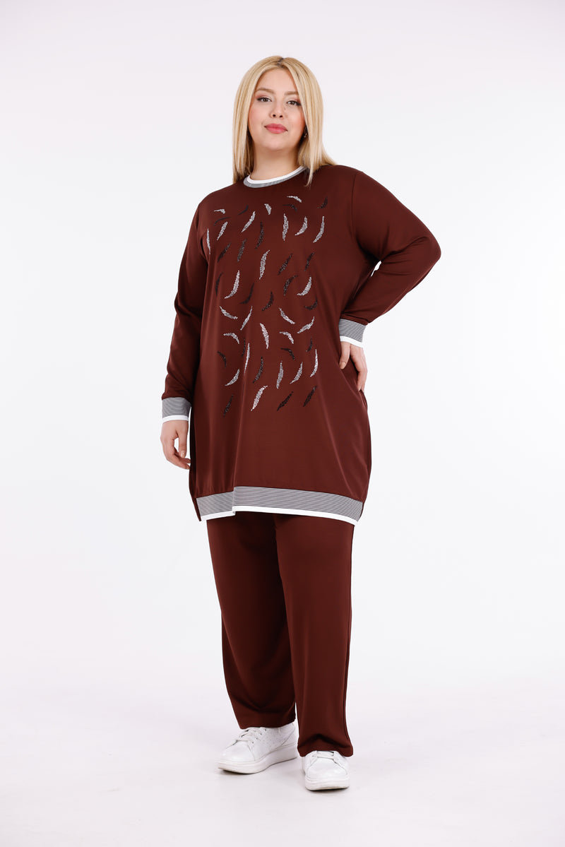 ADN Kalima Cotton Set Brown