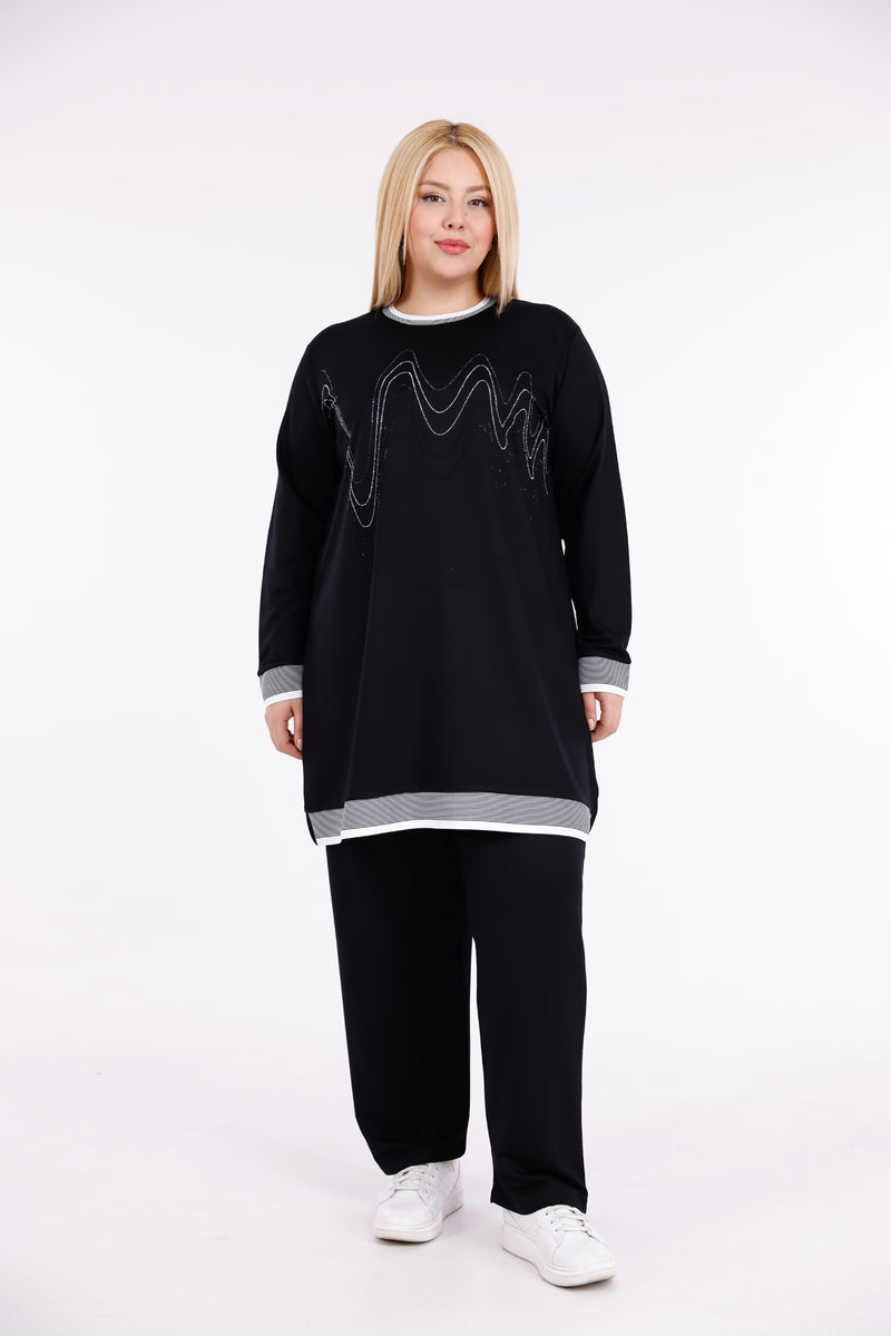 ADN Aliza Cotton Set Black