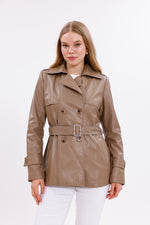 GLX Faux Leader Jacket Mink