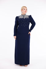T&Y Agnes Special Occasion Dress Navy Blue
