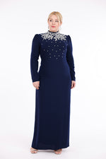 T&Y Agnes Special Occasion Dress Navy Blue