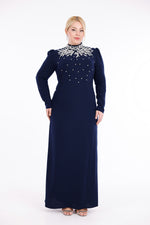 T&Y Agnes Special Occasion Dress Navy Blue