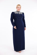 T&Y Agnes Special Occasion Dress Navy Blue
