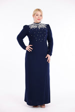 T&Y Agnes Special Occasion Dress Navy Blue