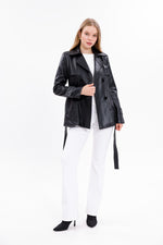 GLX Faux Leader Jacket Black