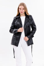 GLX Faux Leader Jacket Black