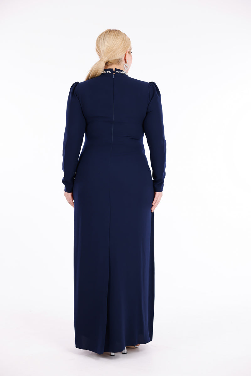 T&Y Agnes Special Occasion Dress Navy Blue