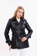 GLX Faux Leader Jacket Black