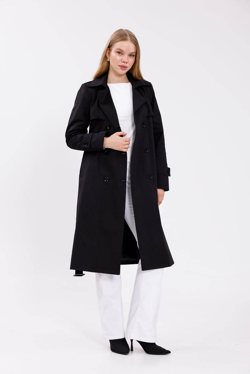 GLX Felix Trenchcoat  Black