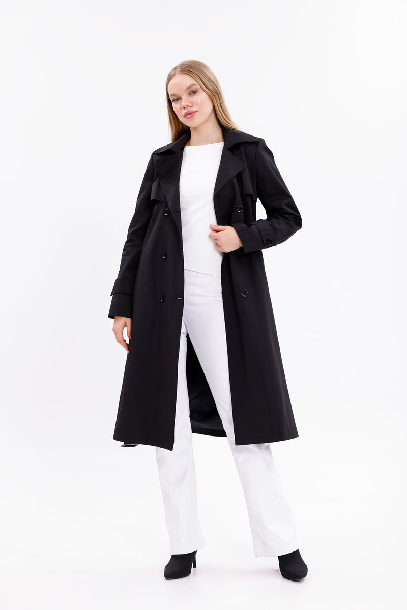 GLX Felix Trenchcoat  Black