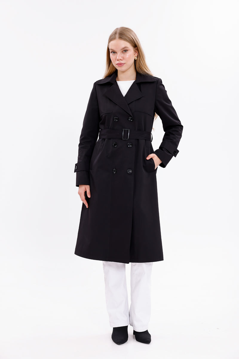 GLX Felix Trenchcoat  Black