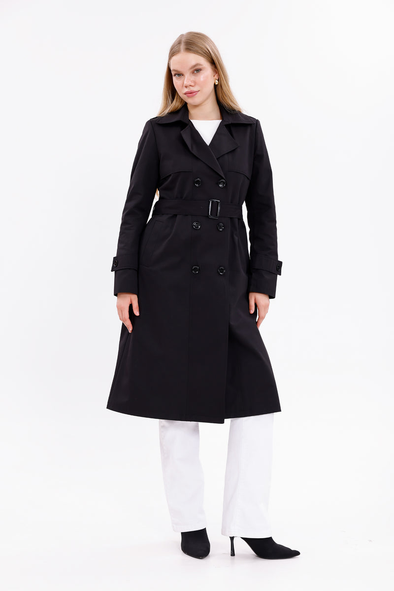 GLX Felix Trenchcoat  Black