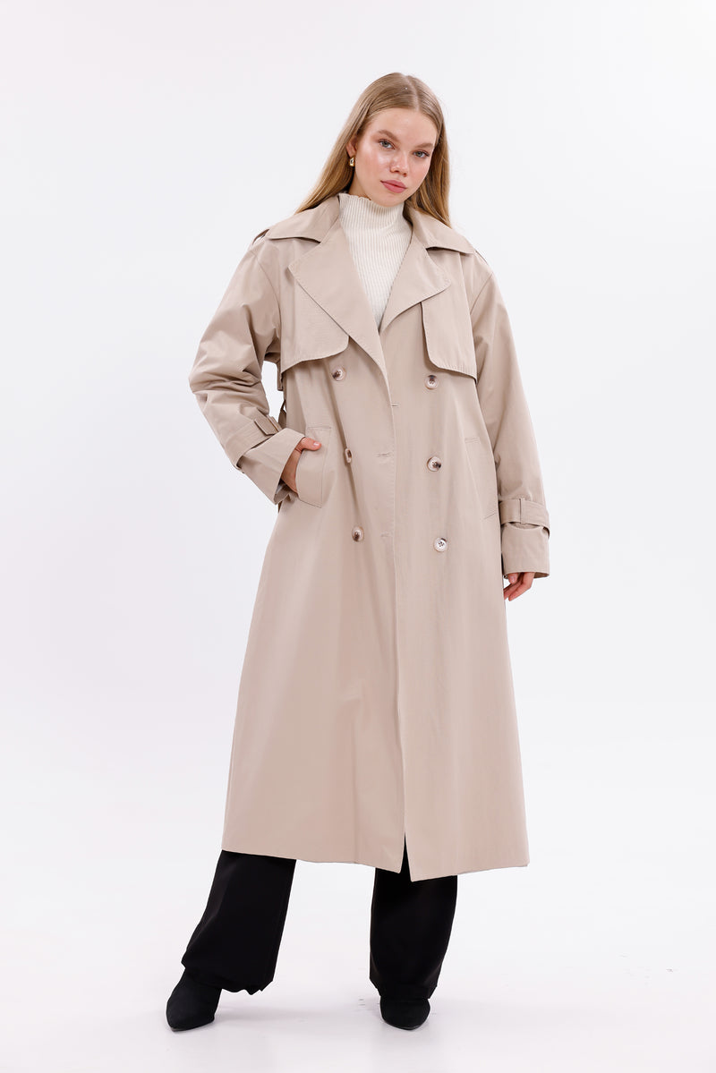 GLX  Regular Trenchcoat Beige