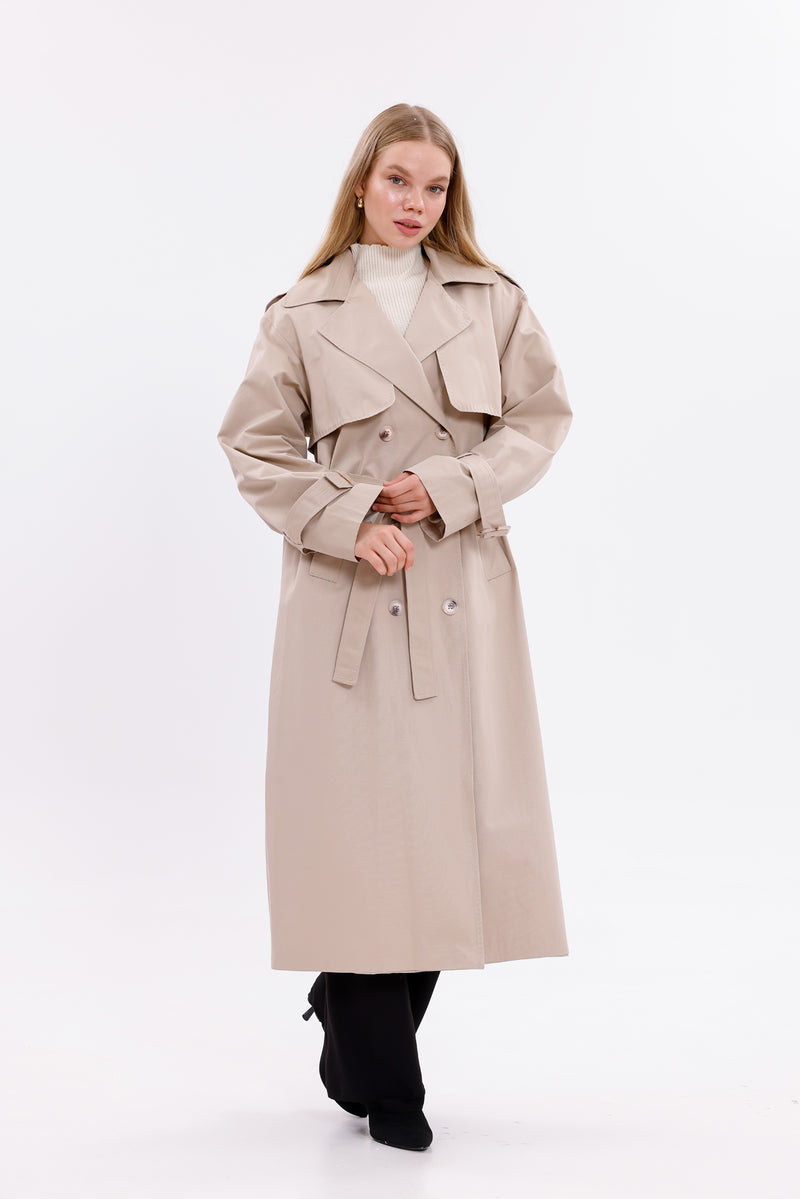 GLX  Regular Trenchcoat Beige