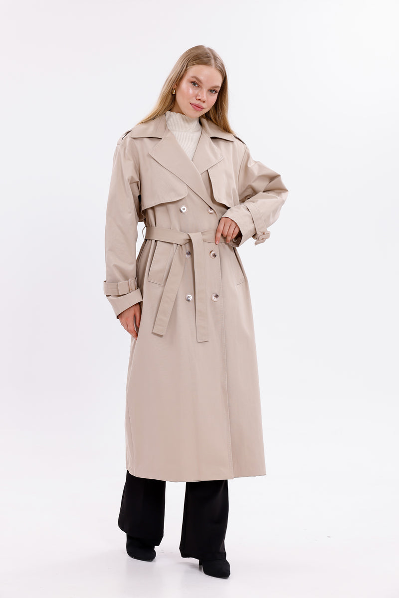 GLX  Regular Trenchcoat Beige