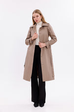 GLX Button Dtld Trenchcoat Mink