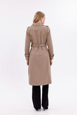 GLX Button Dtld Trenchcoat Mink