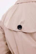 GLX Short Button Trenchcoat Beige