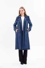 GLX Denim Trenchcoat Navy Blue