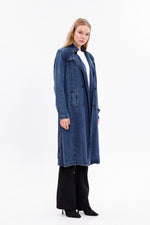 GLX Denim Trenchcoat Navy Blue