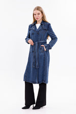 GLX Denim Trenchcoat Navy Blue